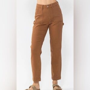 New nwt Judy Blue slim fit cargo brown jeans sz 5/27 9/29